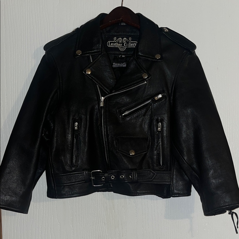 Leather Gallery Women’s Black Leather Biker Jacket